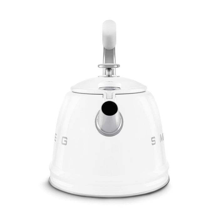 Smeg 50's Retro Style Aesthetic White Whistling Kettle