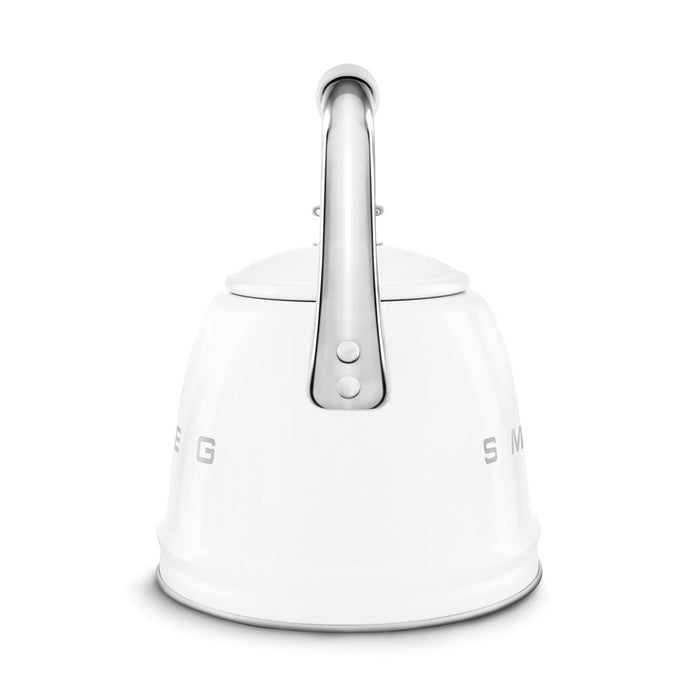 Smeg 50's Retro Style Aesthetic White Whistling Kettle