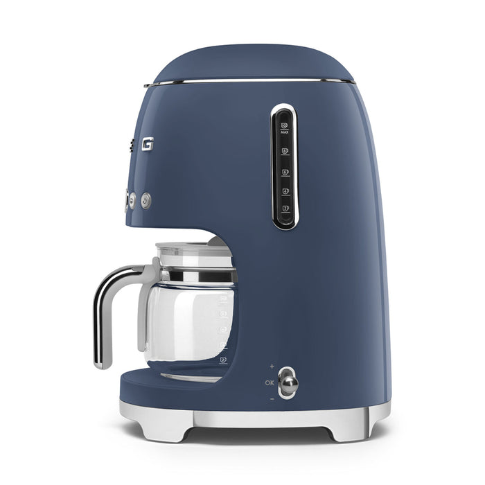 Smeg 50's Retro Style Aesthetic Navy Drip Coffee Machine