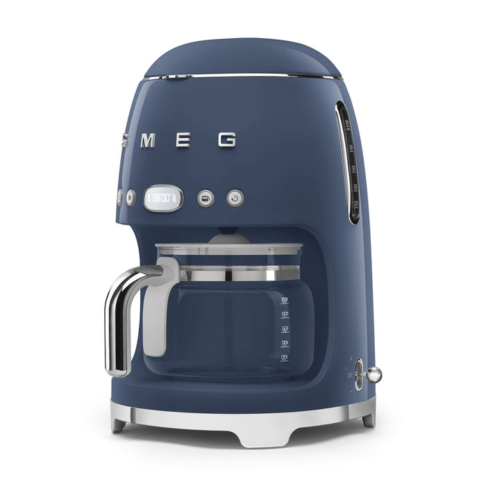 Smeg 50's Retro Style Aesthetic Navy Drip Coffee Machine