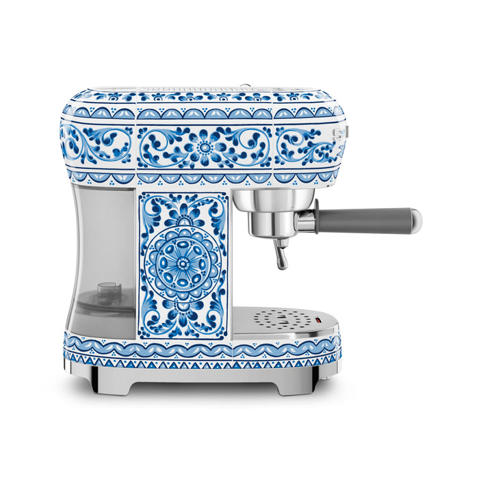 Smeg Dolce and Gabbana Blu Mediterraneo Manual Espresso Machine