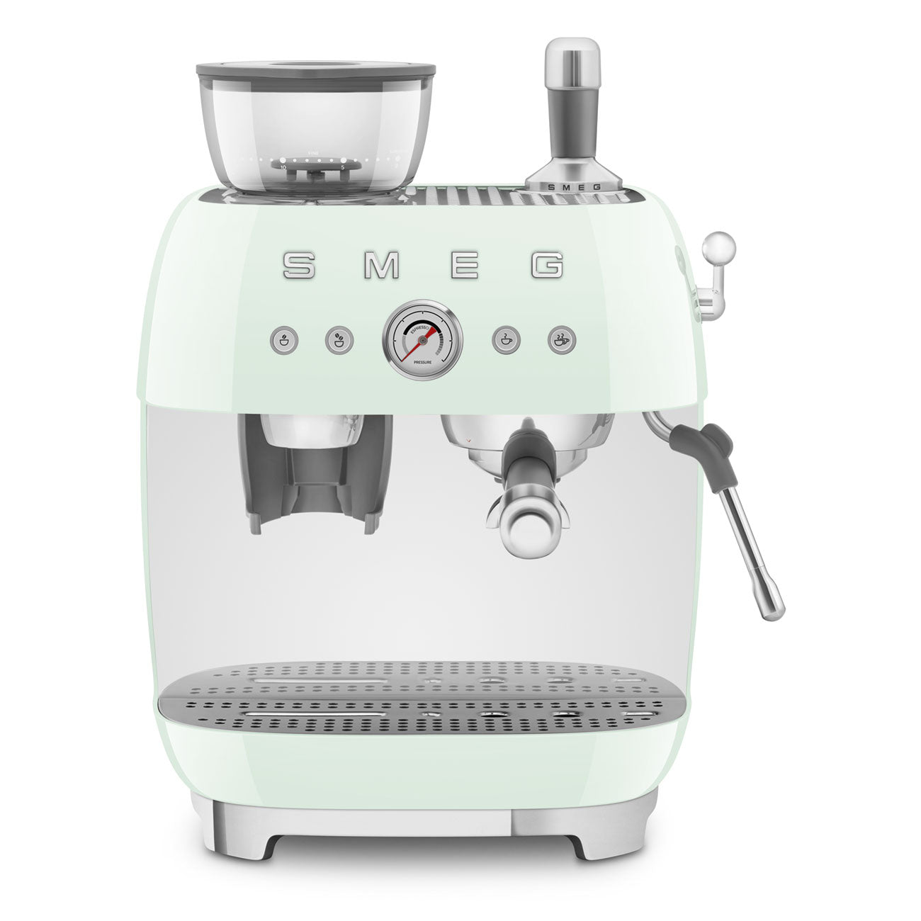 Smeg Retro-Style Pastel Green Espresso Manual Coffee Machine