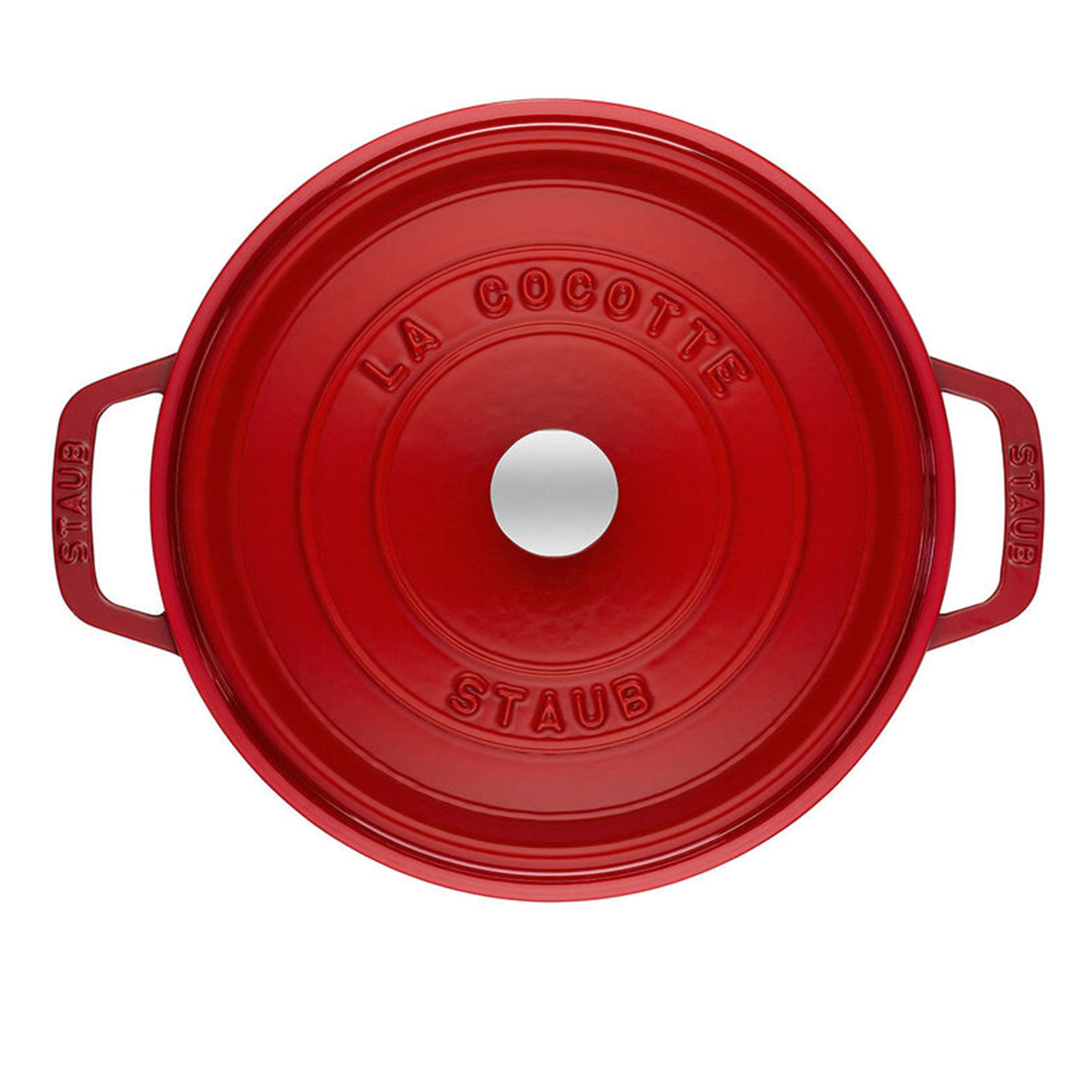 Staub Cast Iron Cherry Round Cocotte, 2.75-Quart