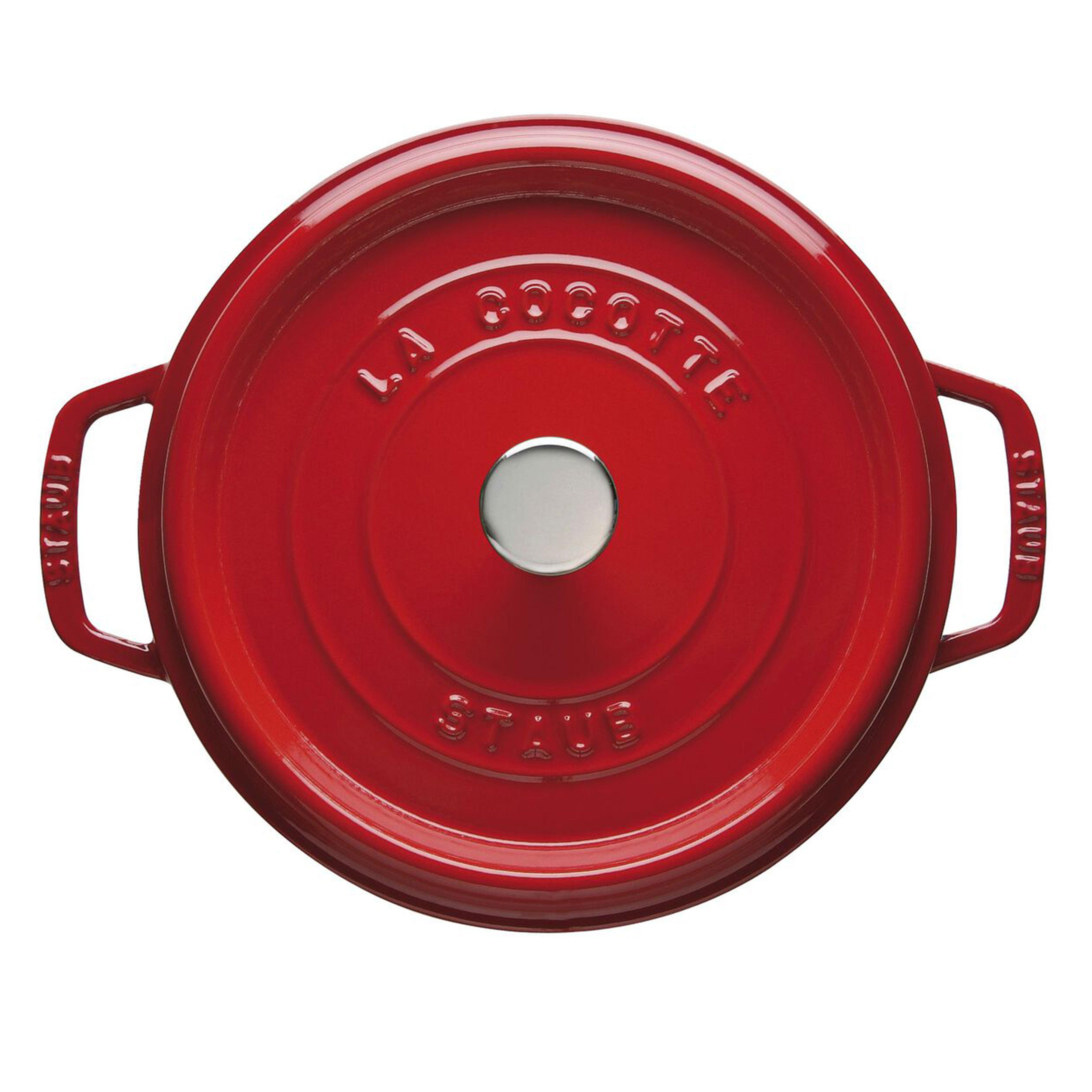 Staub Cast Iron Cherry Round Cocotte 4-Quart