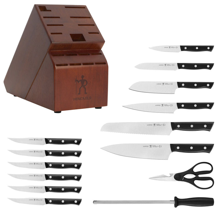 Henckels Dynamic Stainless Steel 15-Piece Knife Block Set