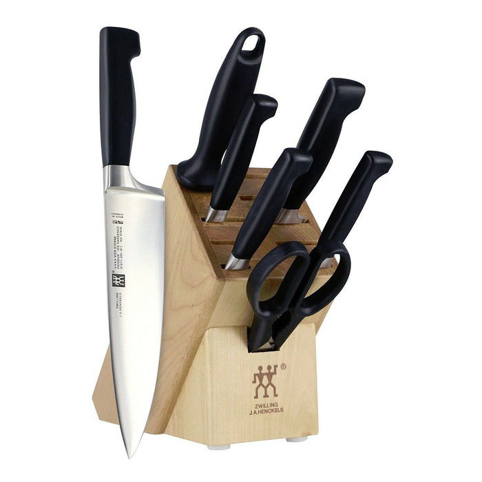 Zwilling Four Star Anniversary Knife Block Set, 8-Piece - LaCuisineStore