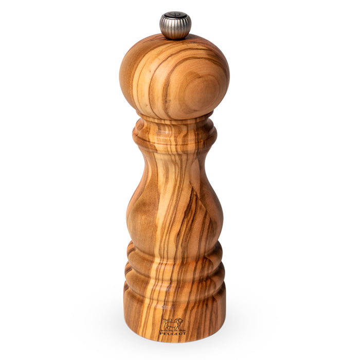 Peugeot Paris Olive Wood Pepper Mill, 7-Inches - LaCuisineStore