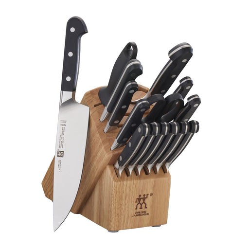 Zwilling Pro Knife Block Set Natural, 16-Piece - LaCuisineStore