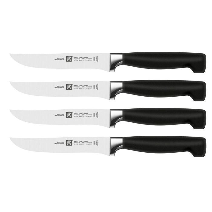 Zwilling Four Star Stainless Steel 4-Piece Steak Knife Set