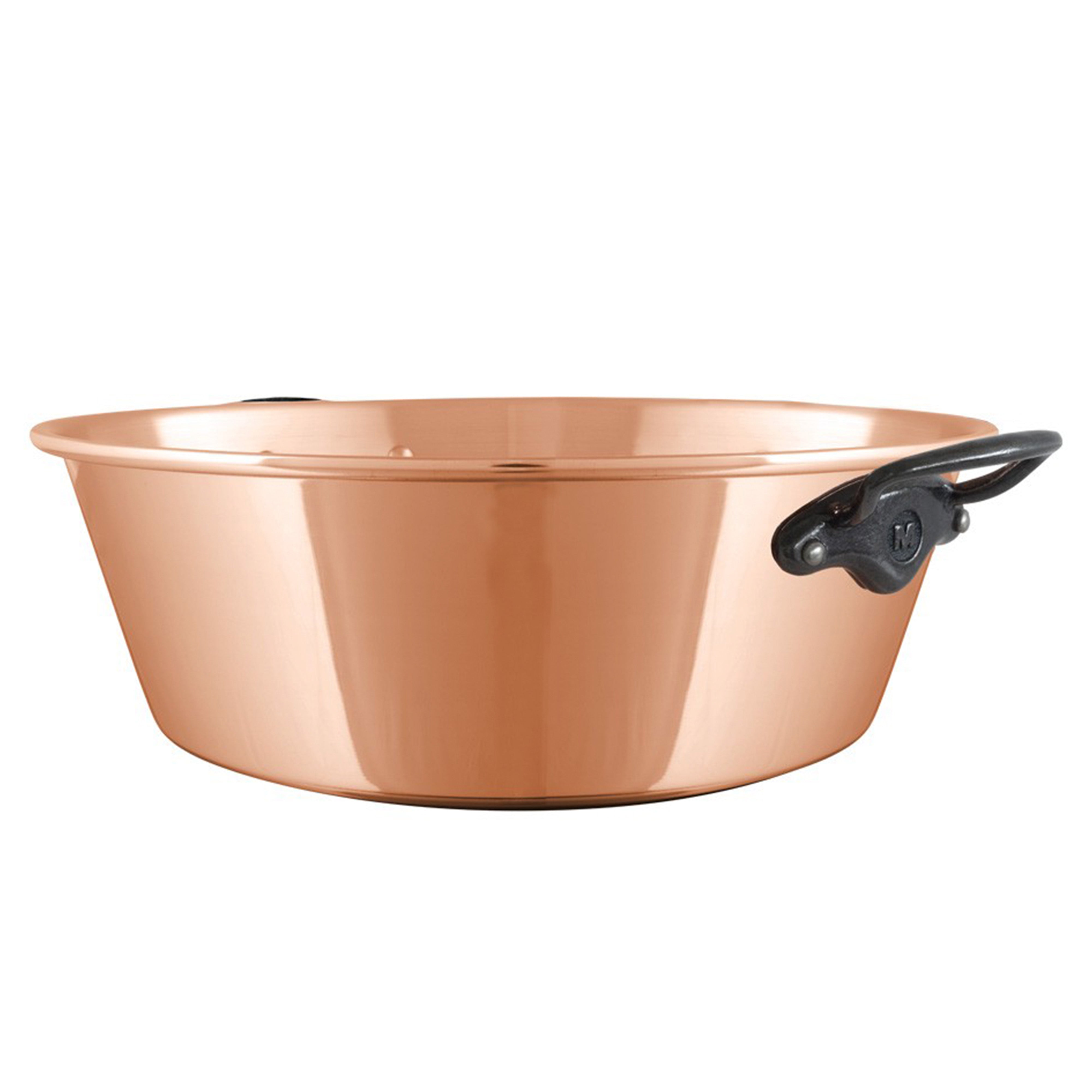 Mauviel M'Passion Copper Jam Pan with Cast Iron Handles, 9.45-Quart