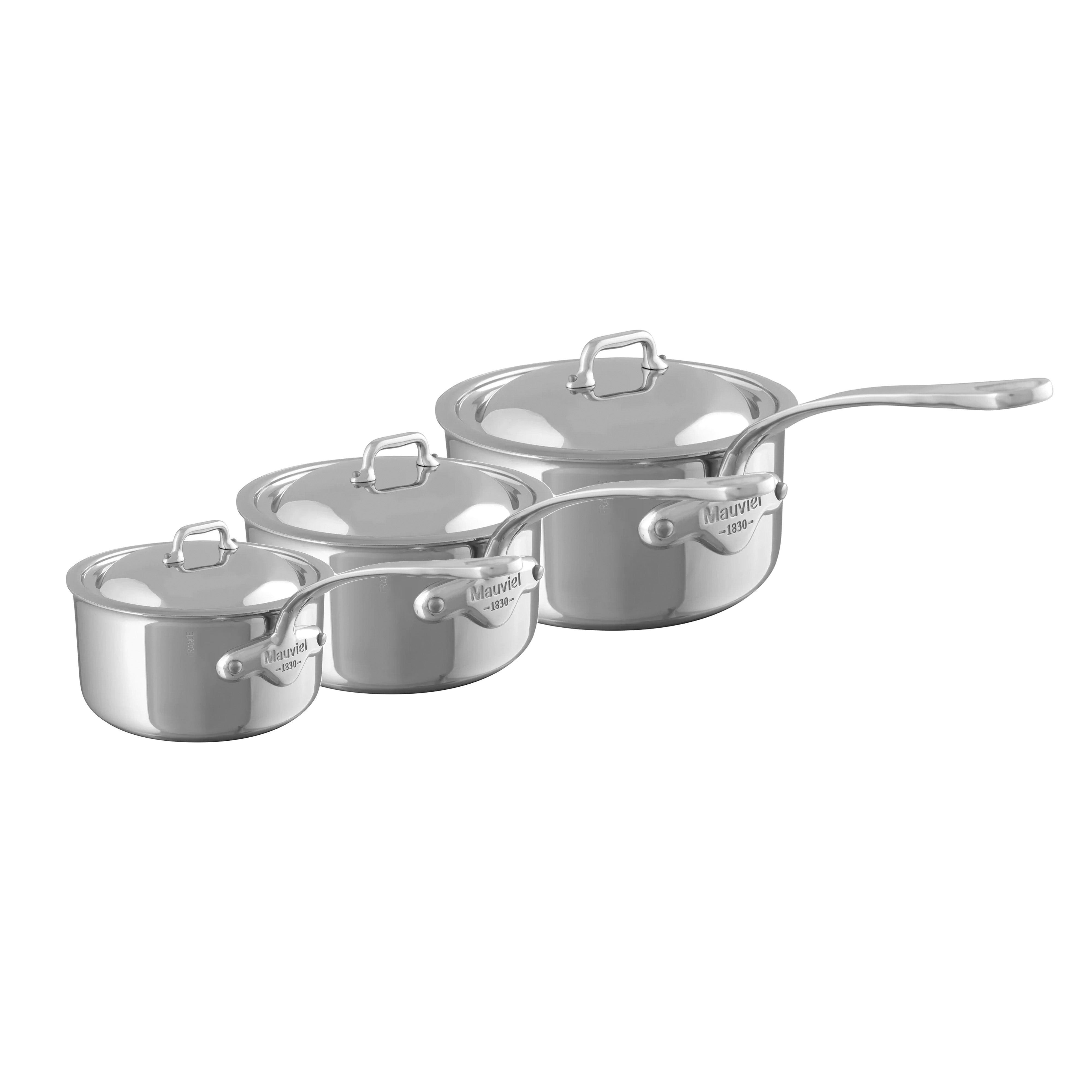 Mauviel M'Cook Stainless Steel 6-Piece Cookware Set