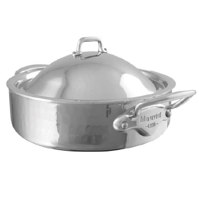 Mauviel M'Elite Rondeau with Stainless Steel Dome Lid, 3.4-Quart