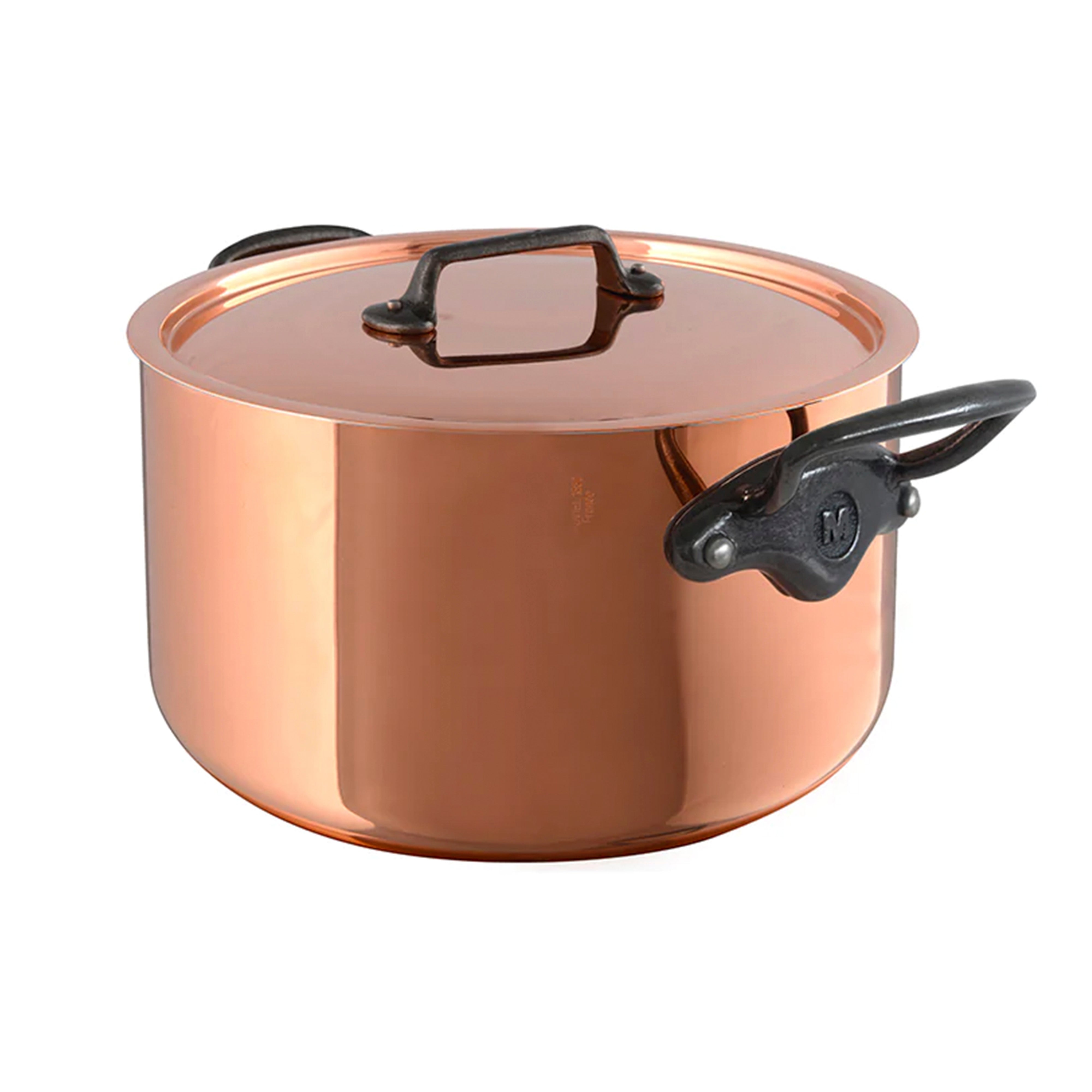 Mauviel M'150ci Copper Cocotte with Cast Iron Handles & Lid, 5.6-Quart