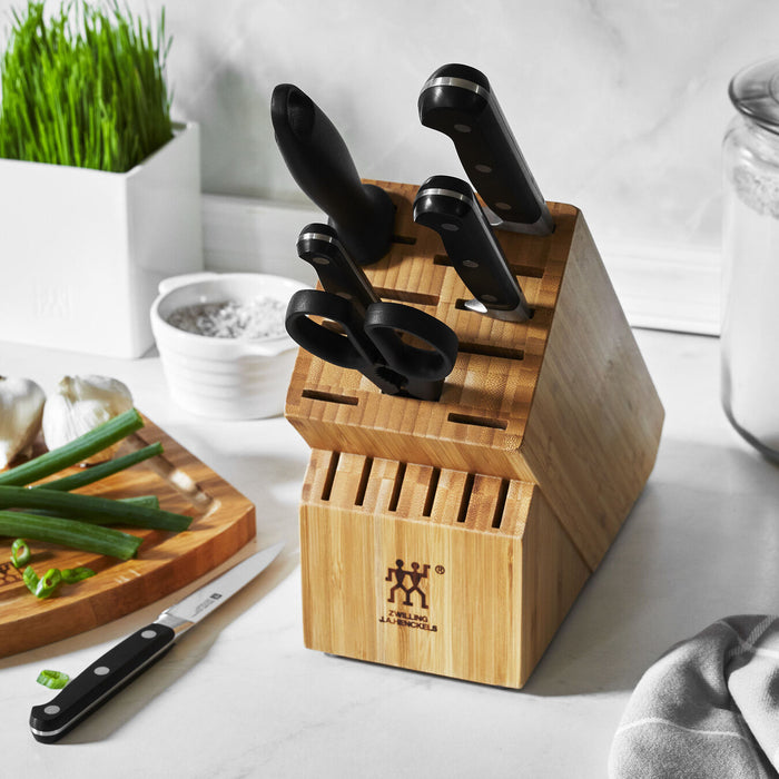 Zwilling Professional S Bamboo 7-Piece Knife Block Set