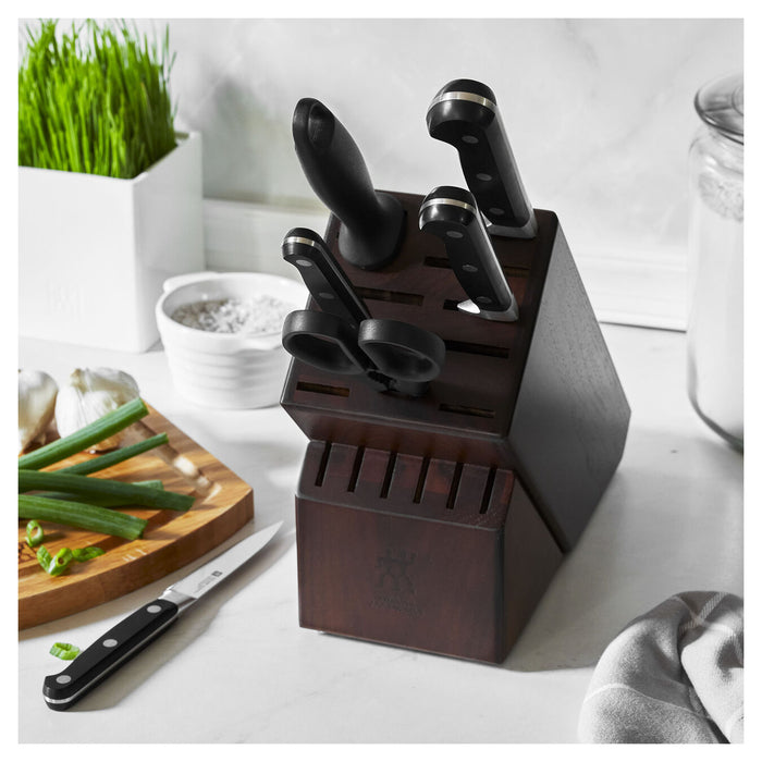 Zwilling Professional S Walnut 7-Piece Knife Block Set