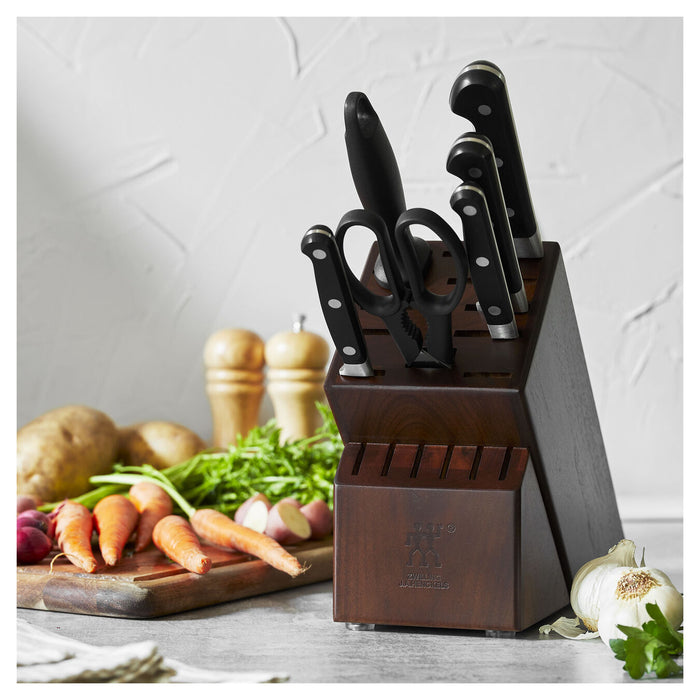 Zwilling Professional S Walnut 7-Piece Knife Block Set