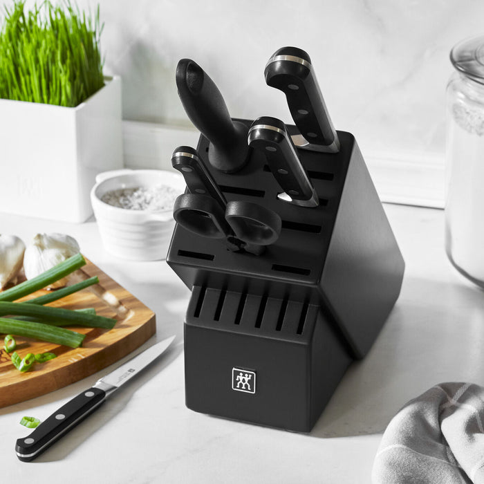 Zwilling Professional S Black Matte 7-Piece Knife Block Set