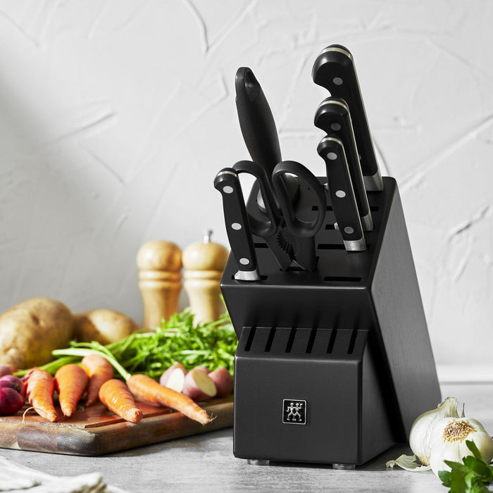 Zwilling Professional S Black Matte 7-Piece Knife Block Set