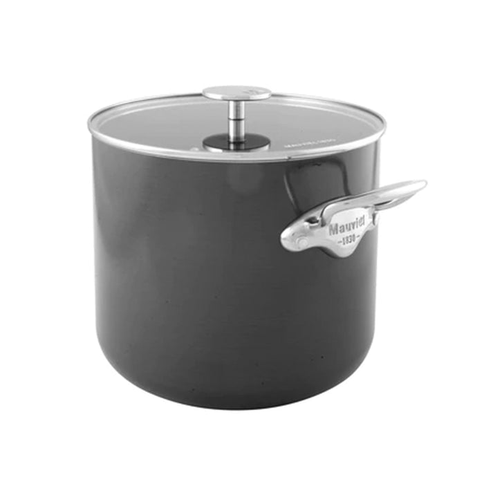 Mauviel M'Stone3 Aluminum Stockpot with Glass Lid, 9.2-Quart