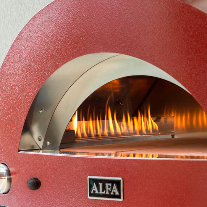 Alfa Forni Allegro Antique Red Wood-Powered Pizza Oven