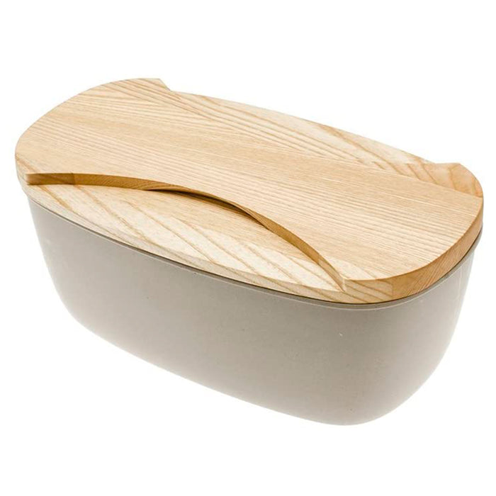 Legnoart Depot Bread Bin with Light Ash Wood Cutting Board