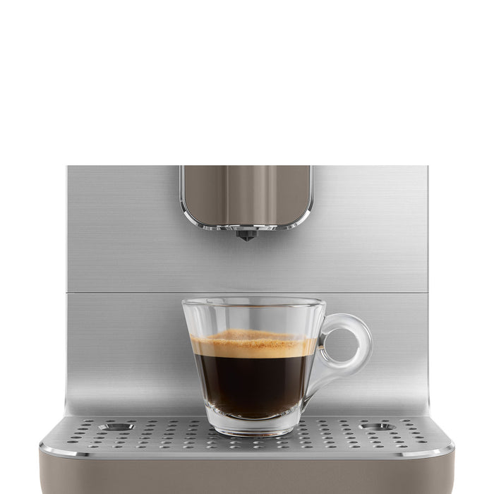 Smeg Fully Automatic Taupe Coffee Machine