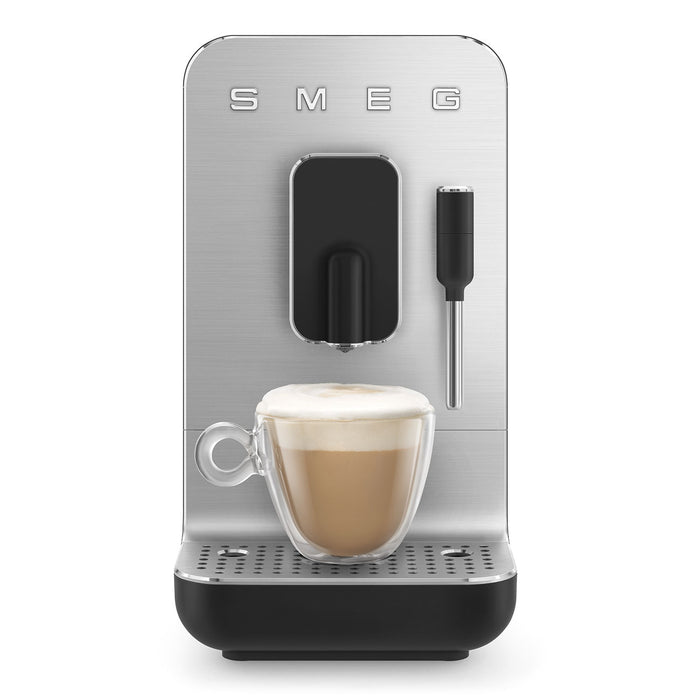 Smeg Fully Automatic Black Coffee Machine with Steamer