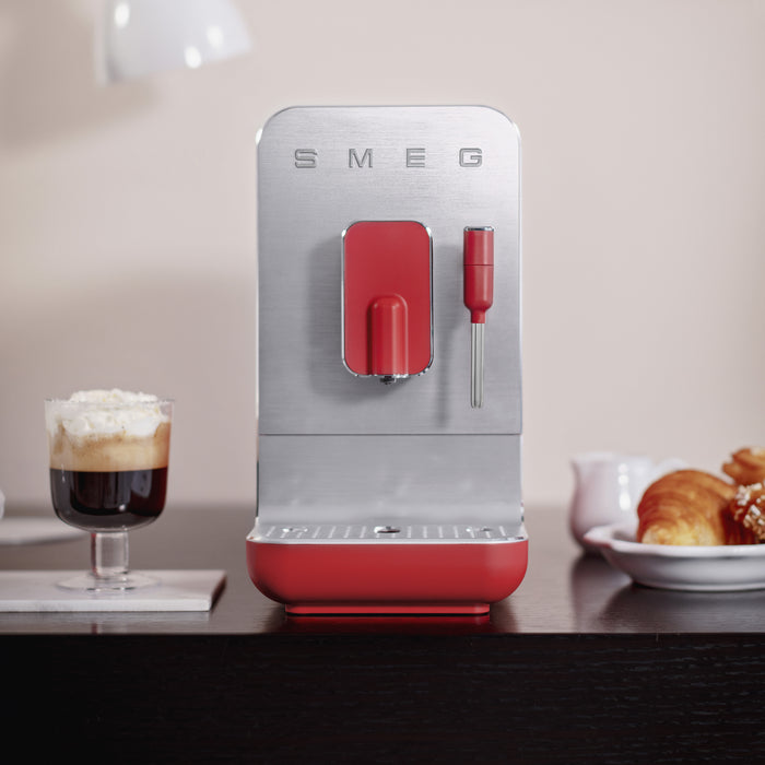 Smeg Fully Automatic Red Coffee Machine with Steamer