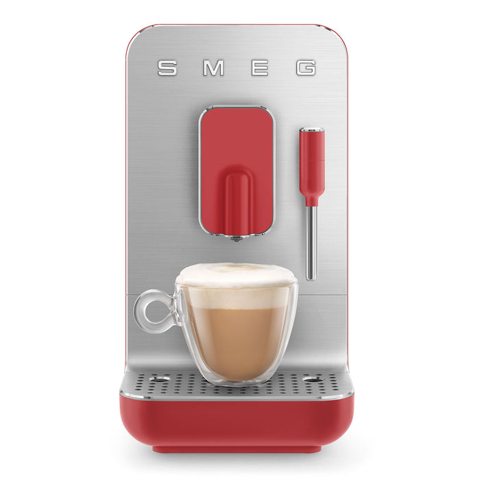 Smeg Fully Automatic Red Coffee Machine with Steamer