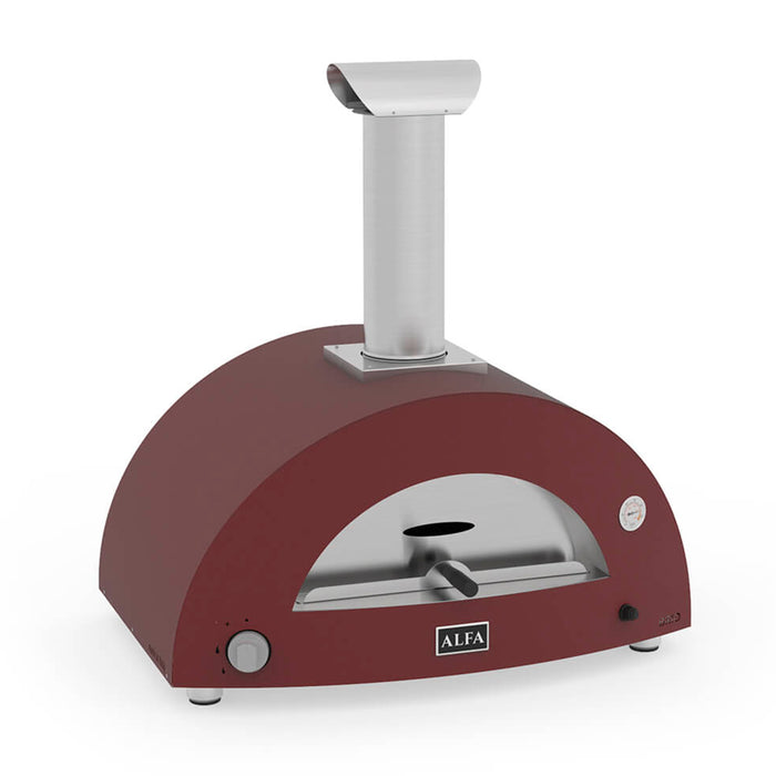 Alfa Forni Brio Antique Red Gas-Powered Pizza Oven