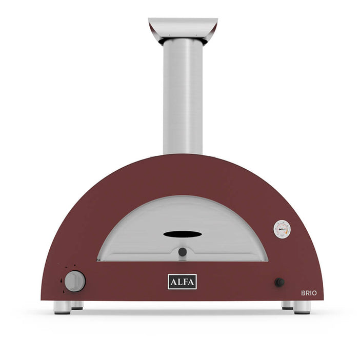 Alfa Forni Brio Antique Red Gas-Powered Pizza Oven