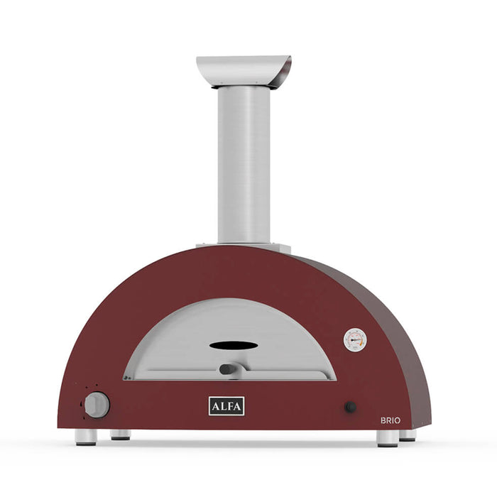 Alfa Forni Brio Antique Red Gas-Powered Pizza Oven