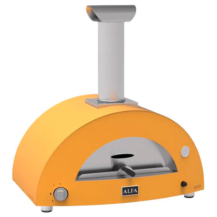 Alfa Forni Brio Fire Yellow Gas-Powered Pizza Oven