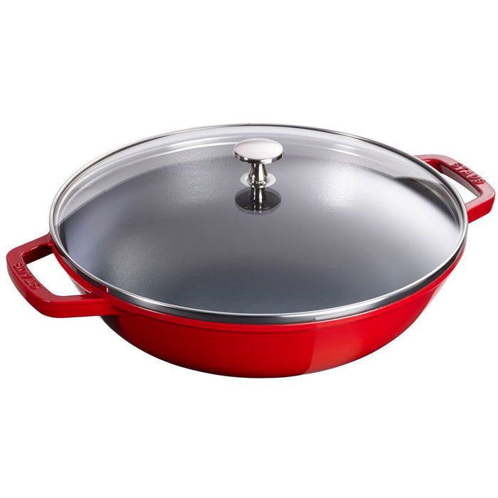 Staub Cast Iron Cherry Perfect Pan, 4.5-Quart