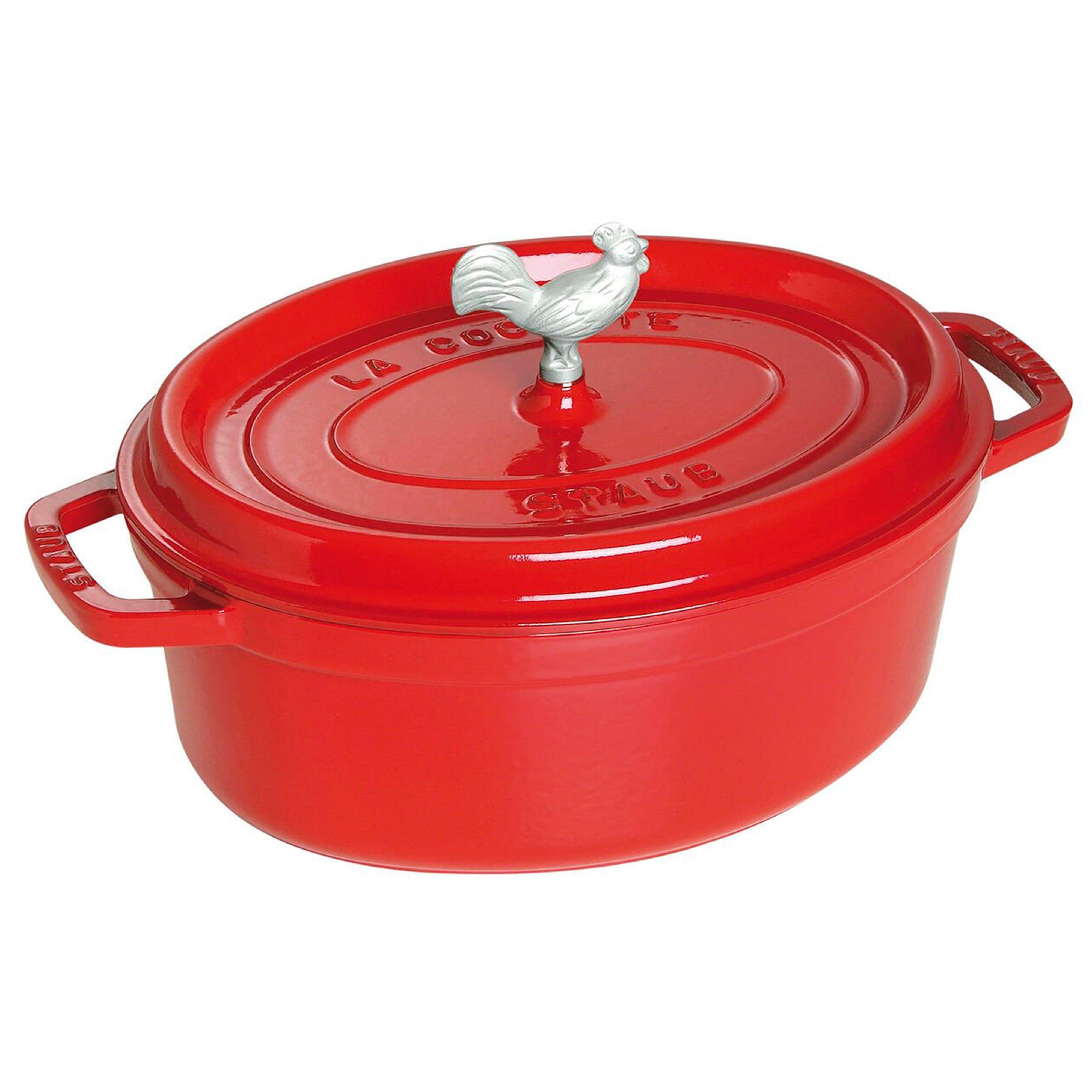 Staub Cast Iron Cherry Coq au Vin Cocotte, 5.75-Quart