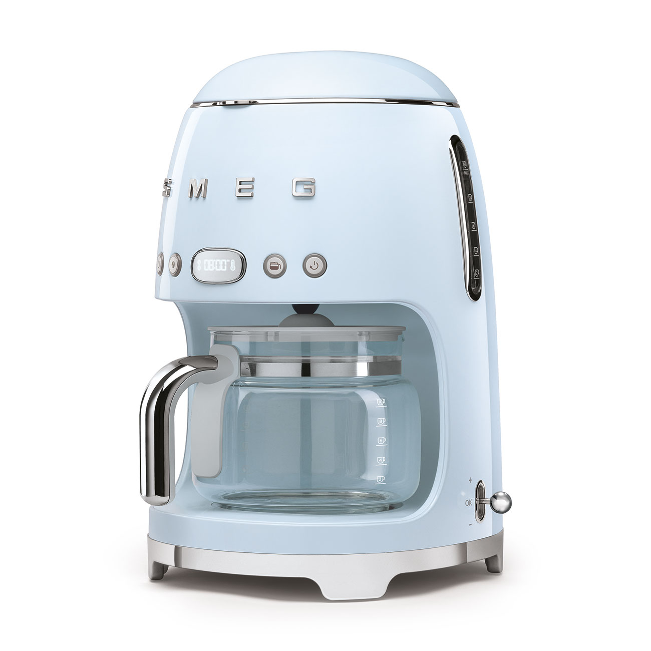 Smeg 50's Retro Style Aesthetic Pastel Blue Drip Coffee Machine