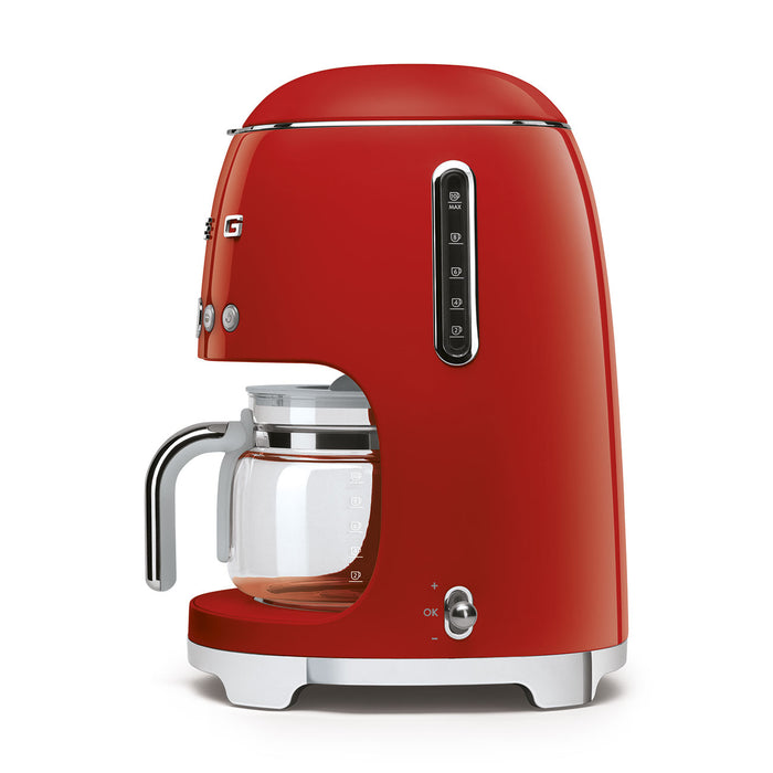 Smeg 50's Retro Style Aesthetic Red Drip Coffee Machine