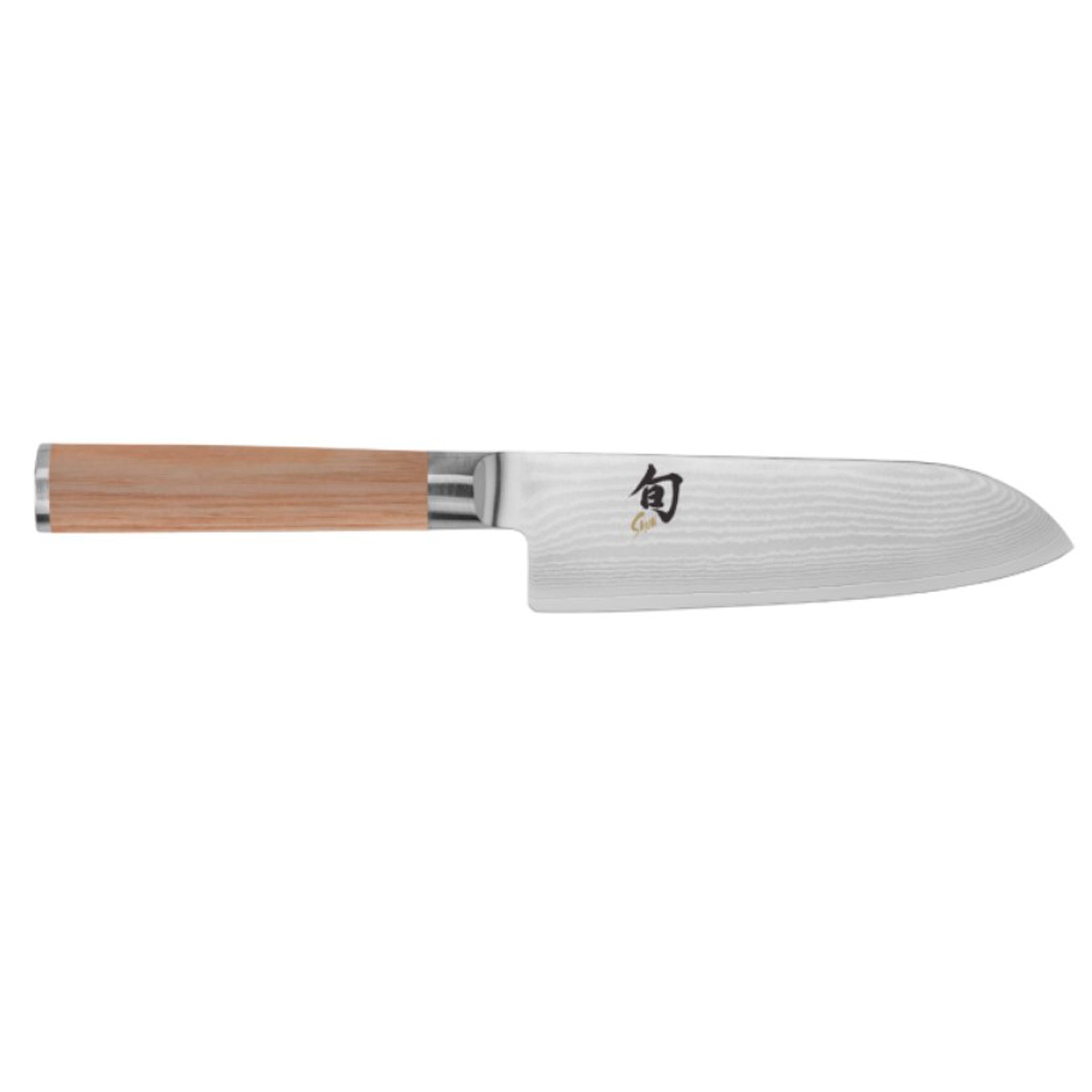 Shun Classic Blonde Damascus Steel Santoku Knife, 5.5-Inches