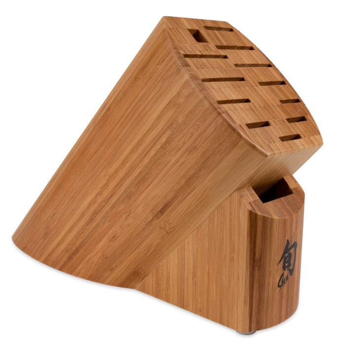 Shun 13–Slot Bamboo Knife Block