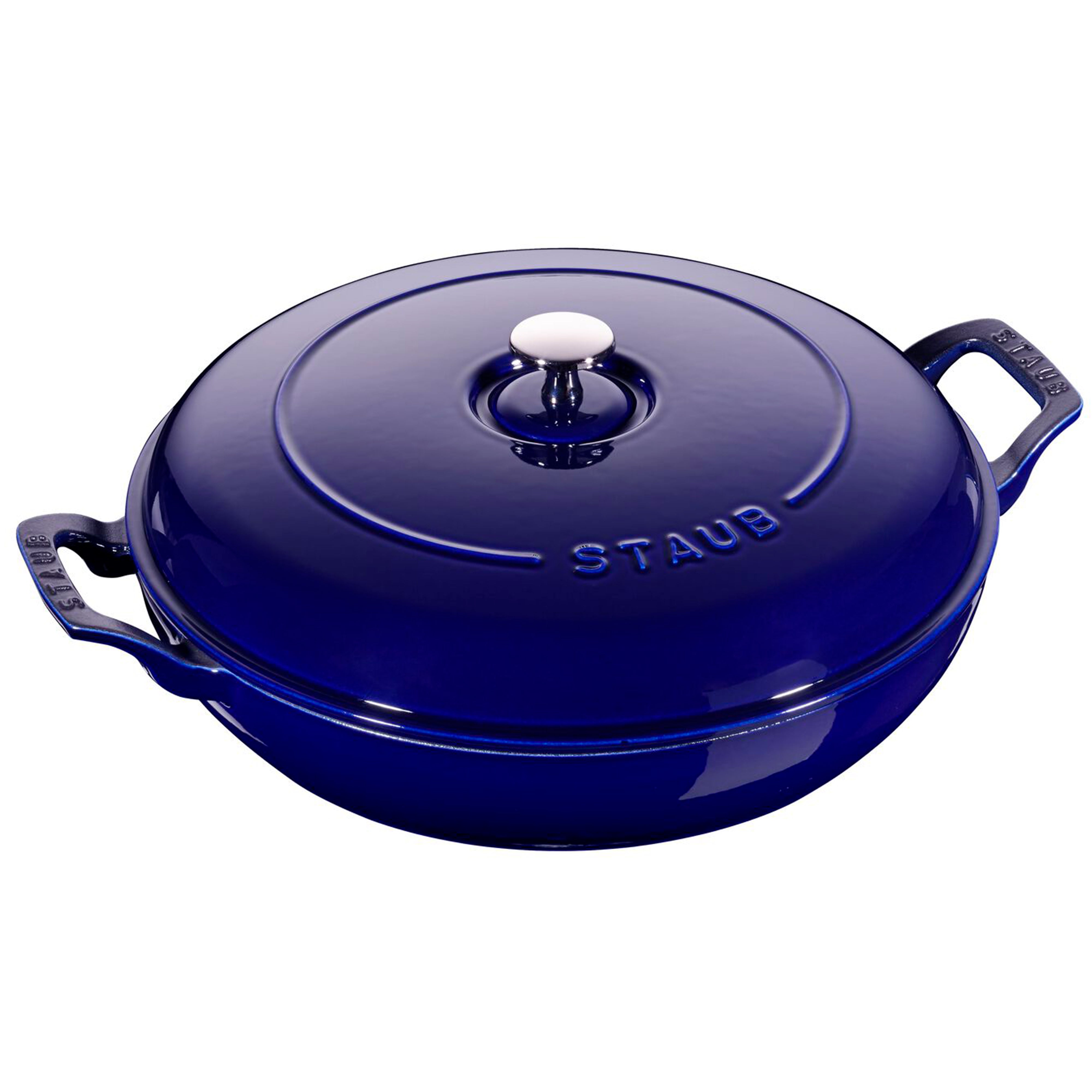 Staub Cast Iron Dark Blue Braiser, 3.5-Quart