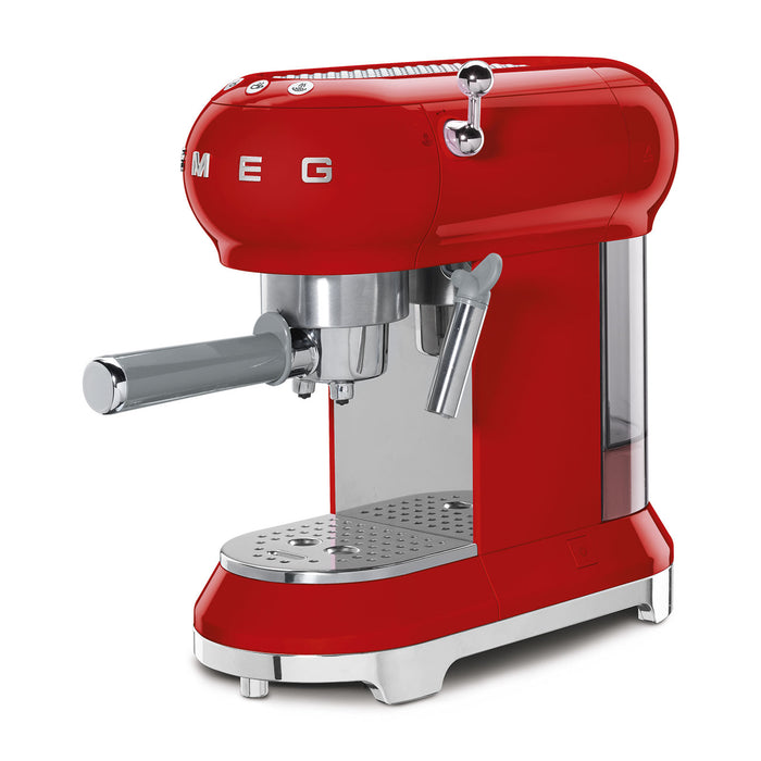 Smeg 50's Retro Style Aesthetic Red Espresso Coffee Machine