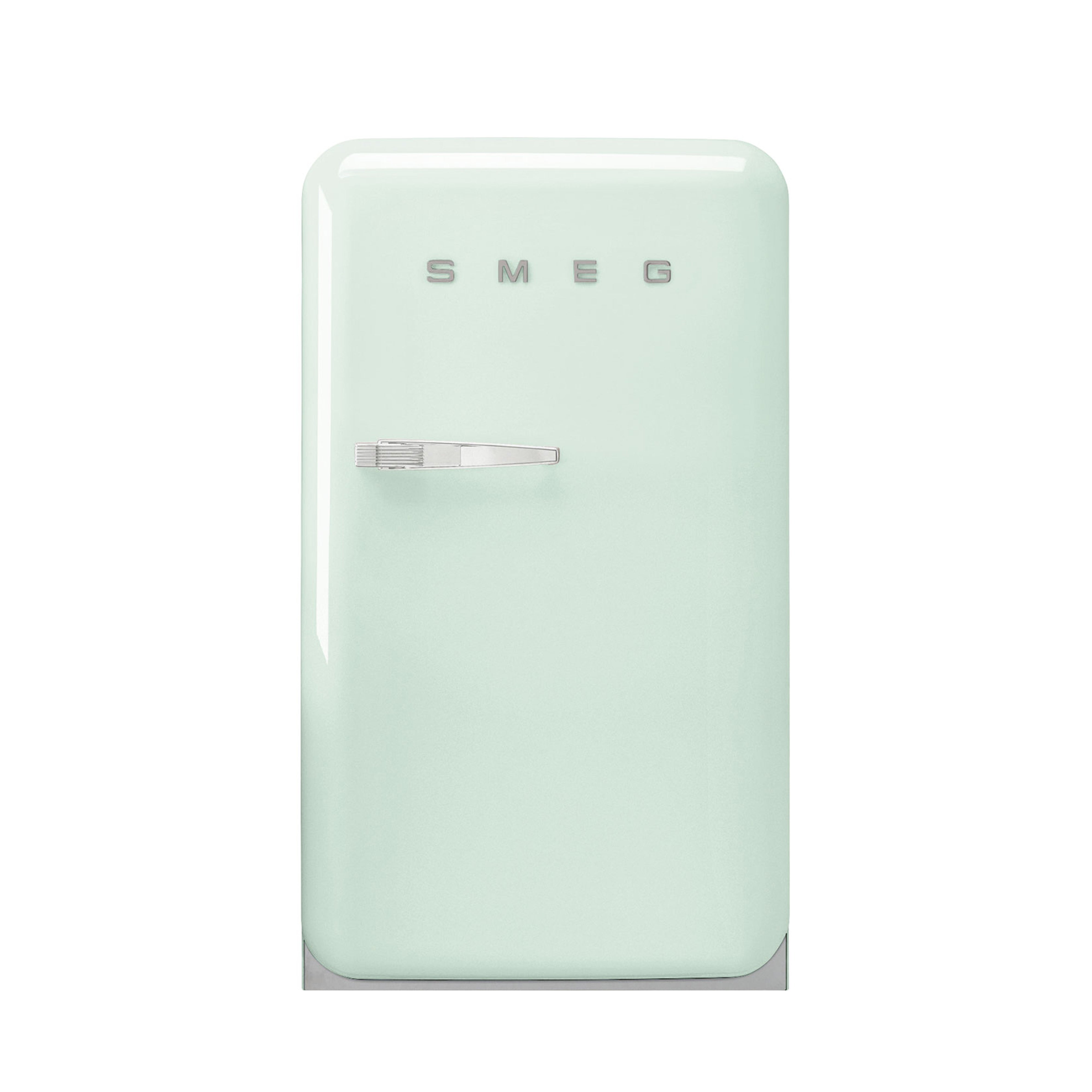 Smeg 50's Retro Style Aesthetic Freestanding Pastel Green Compact Refrigerator Right Hand Hinge with 4.31 Cu Ft Capacity , 22-Inches
