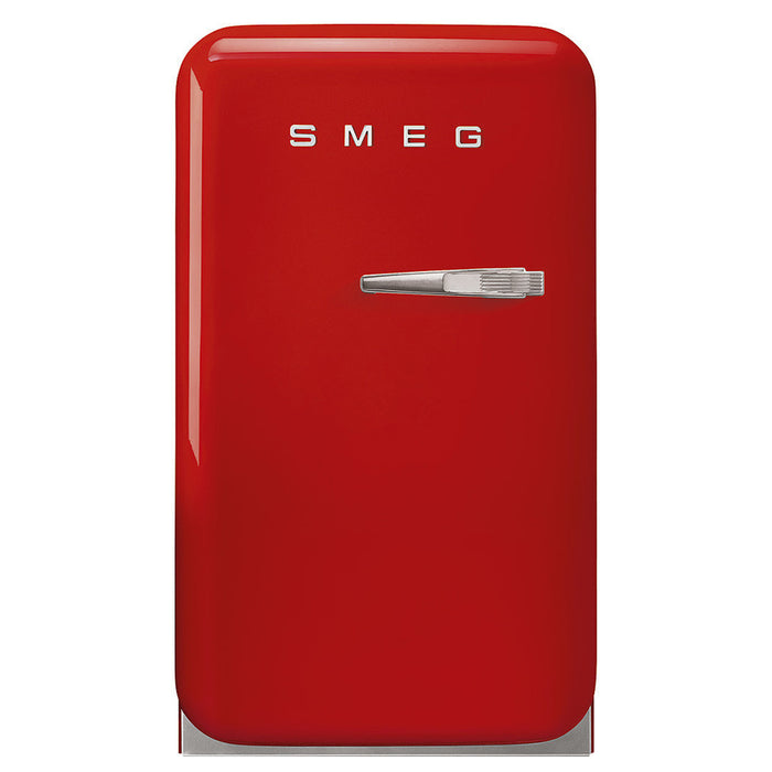 Smeg 50's Retro Style Aesthetic Freestanding Red Mini Cooler Right Hand Hinge with 1.34 Cu Ft Capacity , 15-Inches