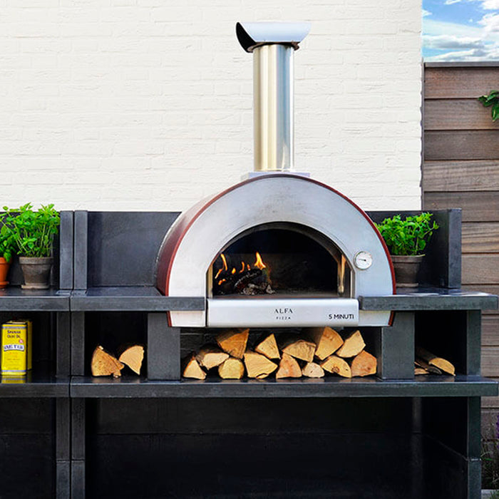 Alfa Forni 5 Minuti Copper Wood-Powered Pizza Oven