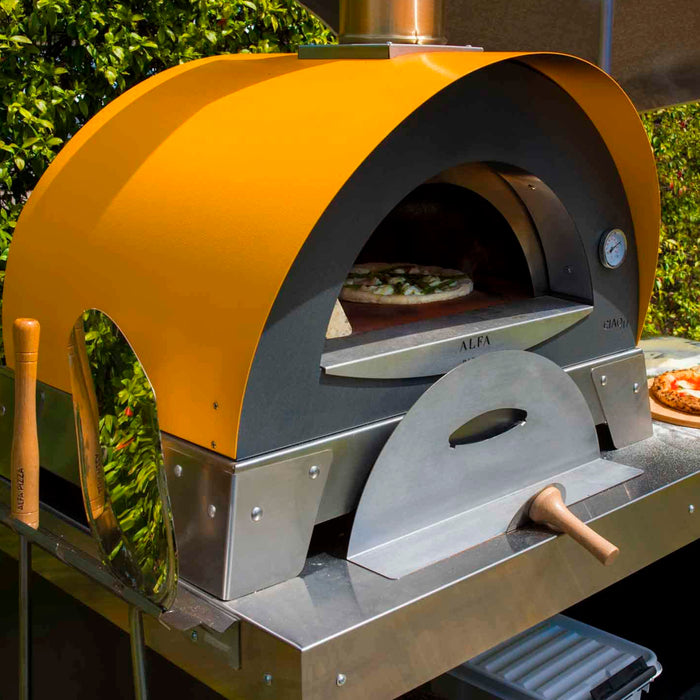 Alfa Forni Ciao Fire Yellow Wood-Powered Pizza Oven