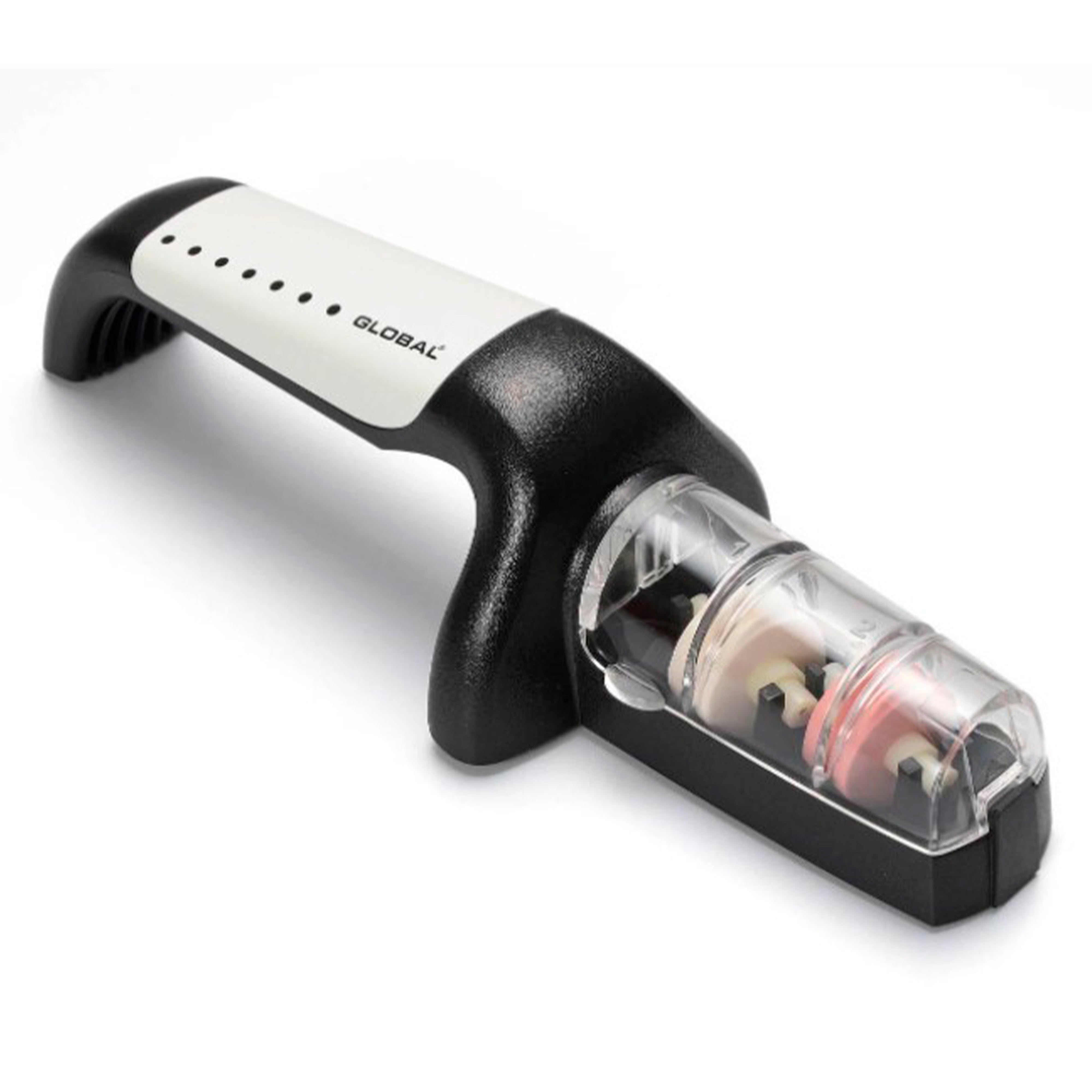 Global MinoSharp Plus Ceramic Water Knife Sharpener, White