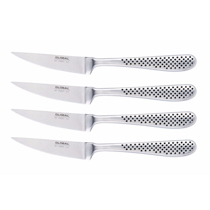 Global Classic Stainless Steel Steak Knife Set, 4-Piece - LaCuisineStore