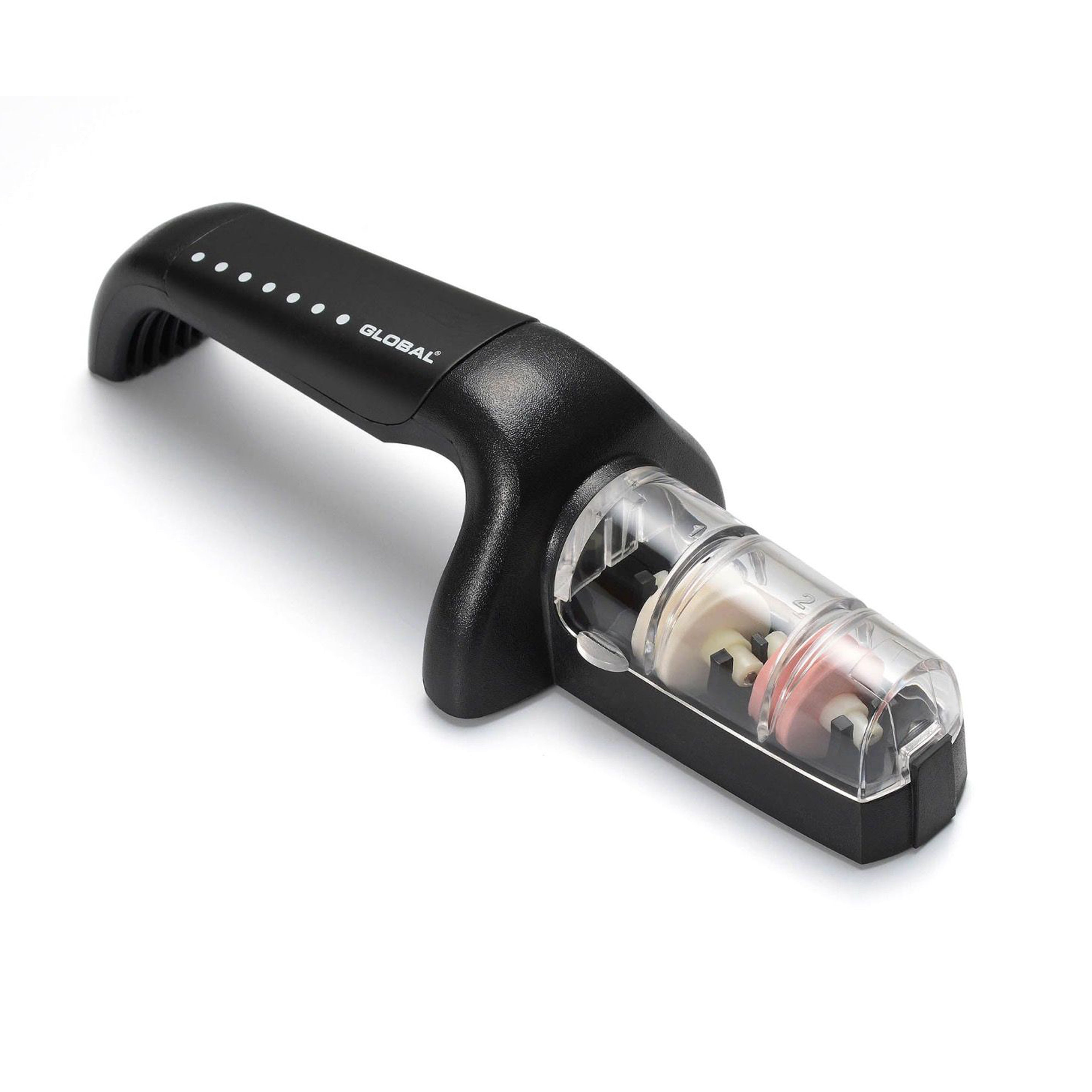 Global MinoSharp Plus Ceramic Water Knife Sharpener, Black - LaCuisineStore