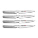 Global UKON Stainless Steel Steak Knife Set, 4-Piece - LaCuisineStore