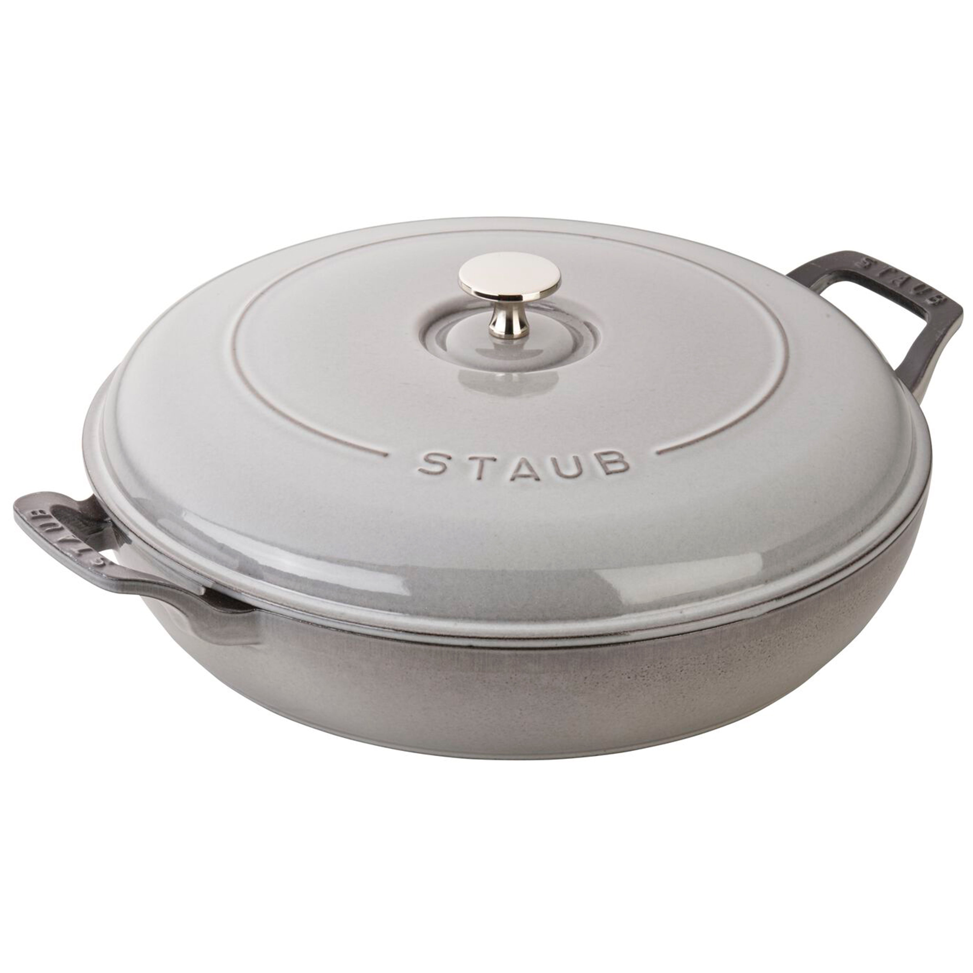 Staub Cast Iron Graphite Grey Braiser, 3.5-Quart